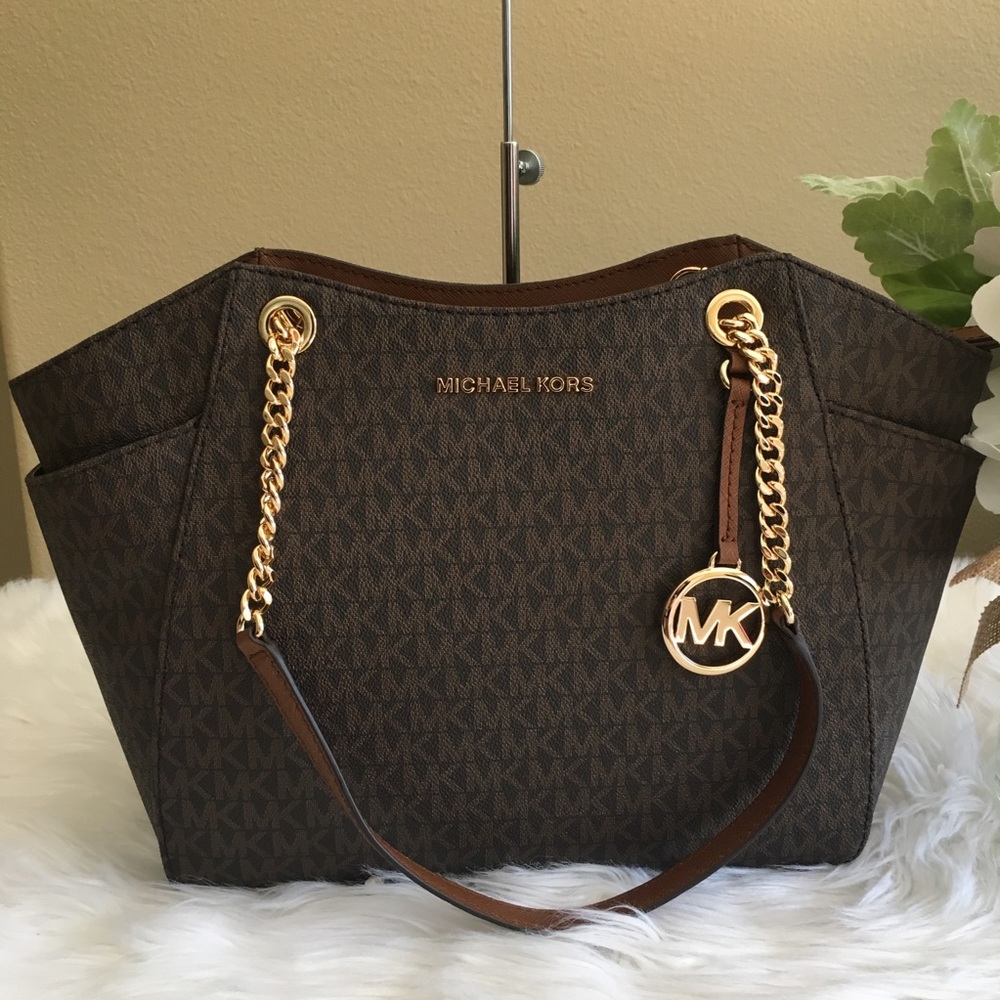 Last one✨Michael Kors LG chain tote shoulder bag - Picture 4 of 8